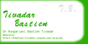 tivadar bastien business card